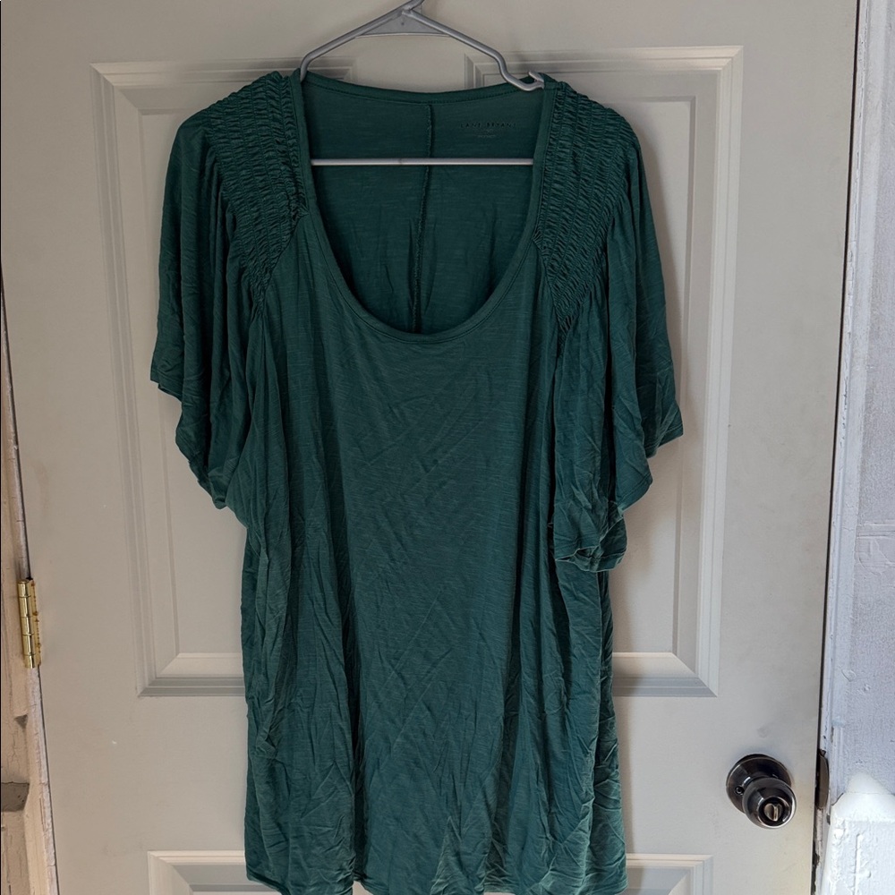 Lane Bryant Deep Teal Scoop Neck Tunic